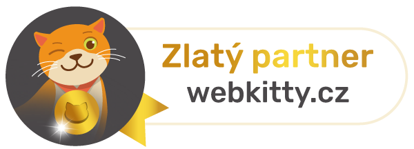 Odznak Zlatý partner Webkitty